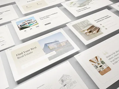 Real Estate Presentation Template apartment design home presentation real estate template ui