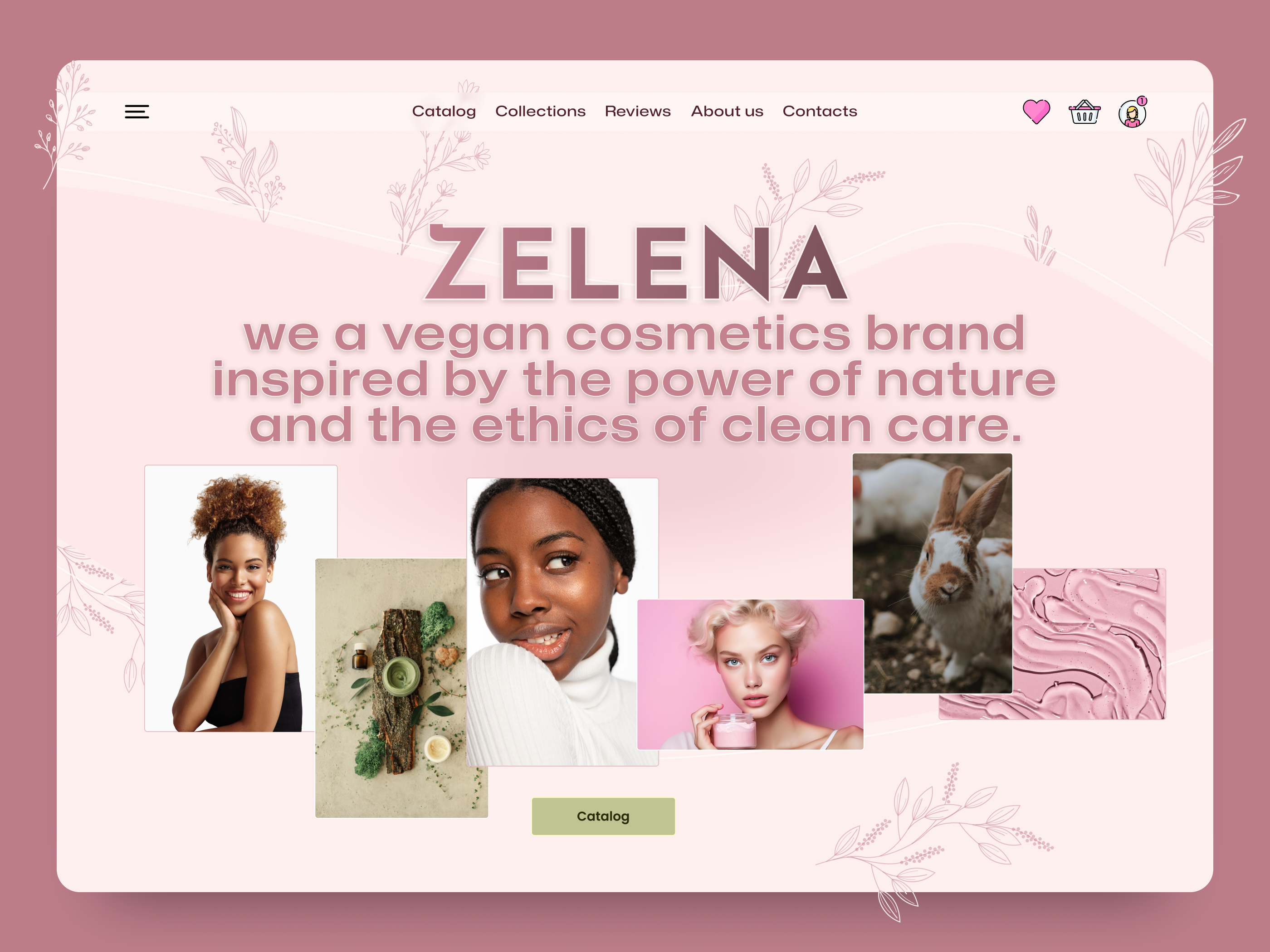 High-Converting Cosmetics E-Commerce Website Design beauty branding cosmetics design e commerce ec figma nature site ui ux web design website