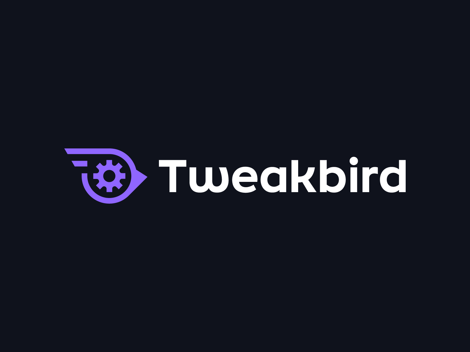 Tweakbird automation bird bird logo branding development flat logo gear line logo logo mark minimal logo modern saas logo tech tech logo twaek