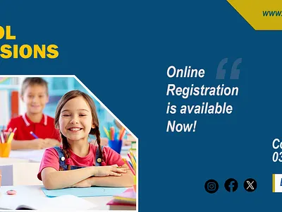 High School Banner_ Template graphic design school