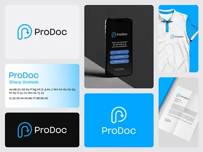 ProDoc Logo Design. brand identity branding cliniclogo creative doctor logo icon logo logo design logo mark logotype medical logo minimal minimalisticlogo modern logo popular logo prodoc typography vector