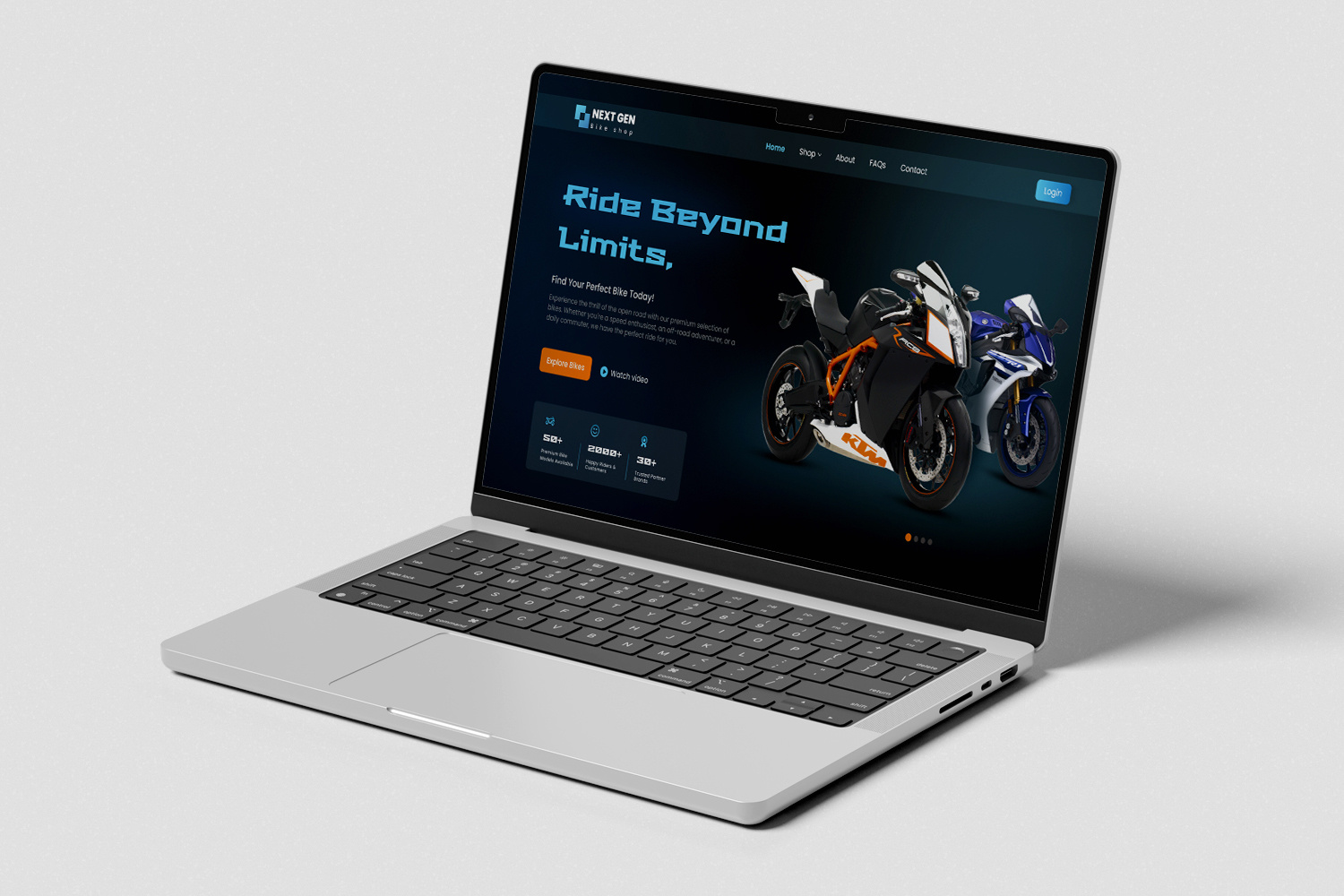 Bike Shop Landing Page UI/UX Design by Sadik on Dribbble