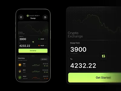 VaultX Exchange 3d animation crypto crypto app crypto exchange crypto ui graphic design mobile exchange motion graphics token swap ui wallet app web3
