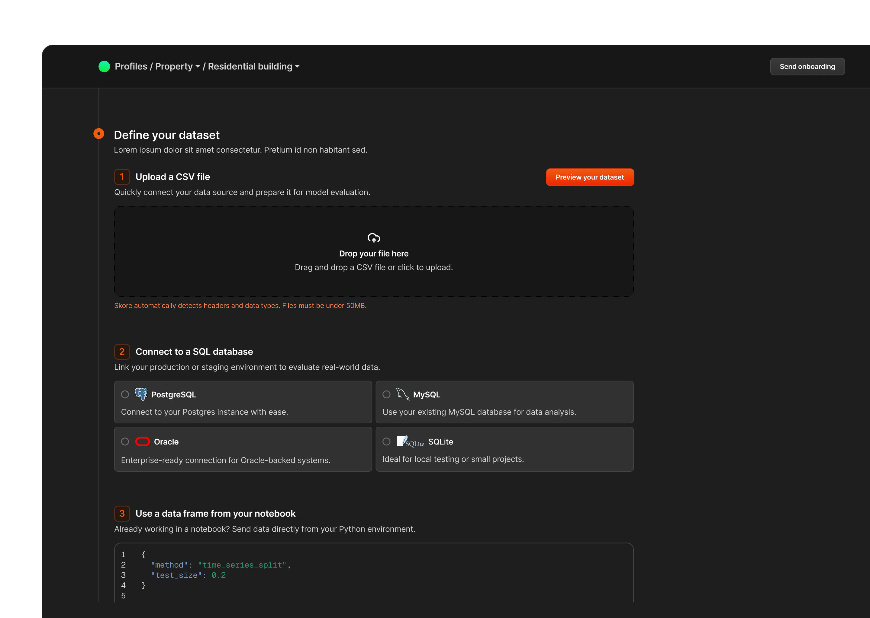 Onboarding / Settings pae app branding colors darkmode dashboarddesign design developerexperience illustration interface logo minimaldesign onboarding product design productdesign saasdesign sidebar ui userflow ux webapp