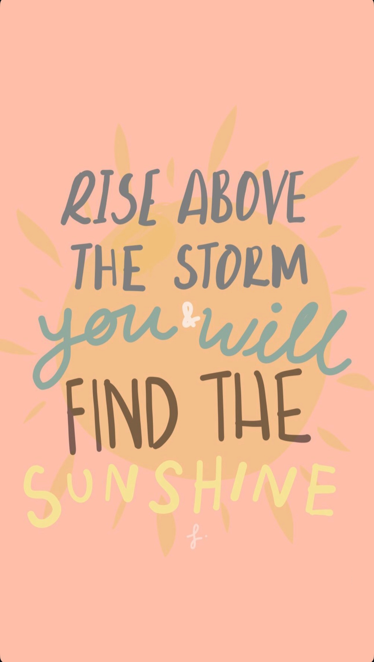 Sunshine Storm calligraphy design font illustration
