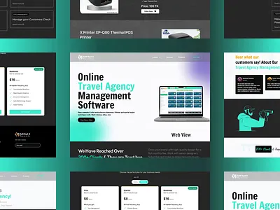 Travel Agency Website UI Design | ERP Software Website. innovation