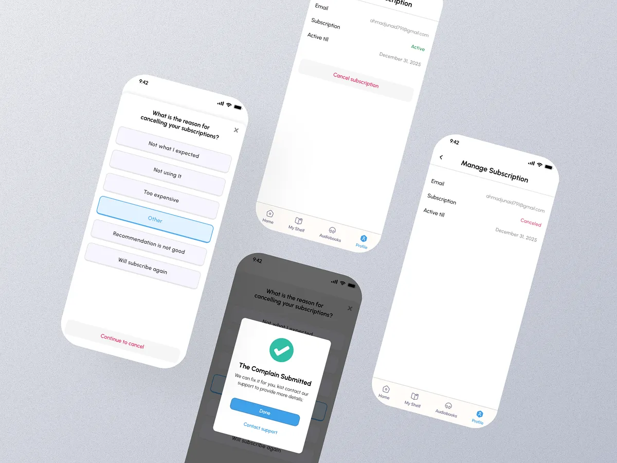 Browse thousands of Subscription Screen UI images for design ...