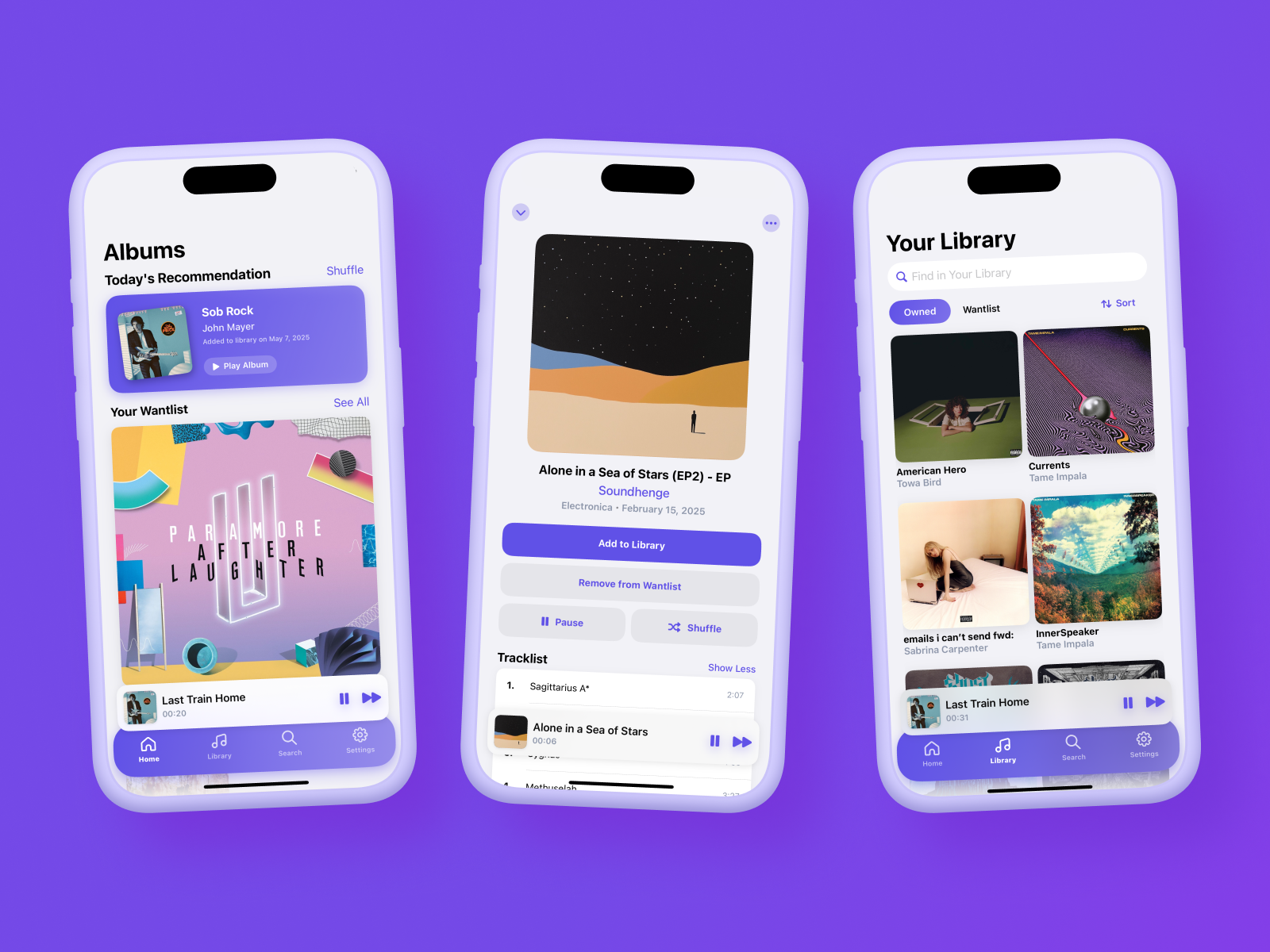 Albums- iOS Music Collection Management App album app collecting ios library music player swiftui ui