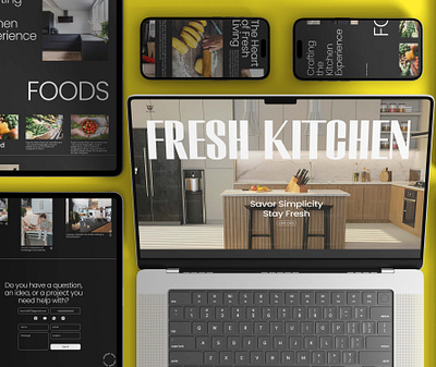 Kitchen's Interior Site Design branind ecommerce figma graphic design kitchen ui uiux ux web design website