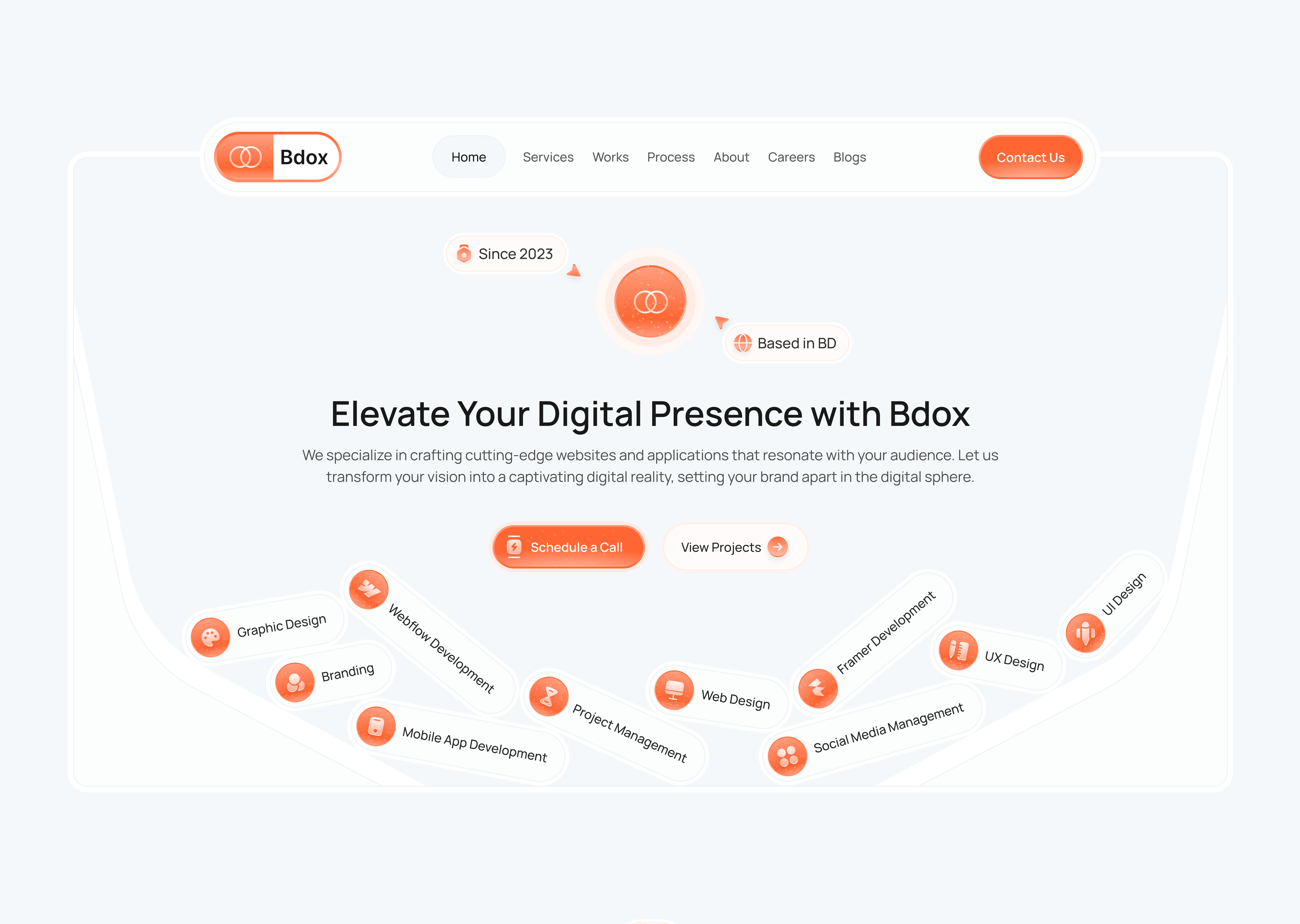Example of Website Design UI UX