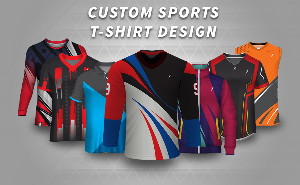 Custom Designed Sports T-Shirts for Teams & Brands apparel design athletic basketball cricket baseball book cover design jersey screen print sports tshirt uniform