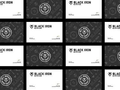 BIN Nutrition Business Card Design anvil badge bolt branding business card design geometric graphic design icon lightning logo mark nutrition nutrtionist vintage