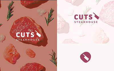 cuts steakhouse logos branding graphic design logo