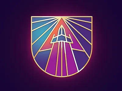 Space Invader achievement badge cosmos enamel logo medal pin shield space