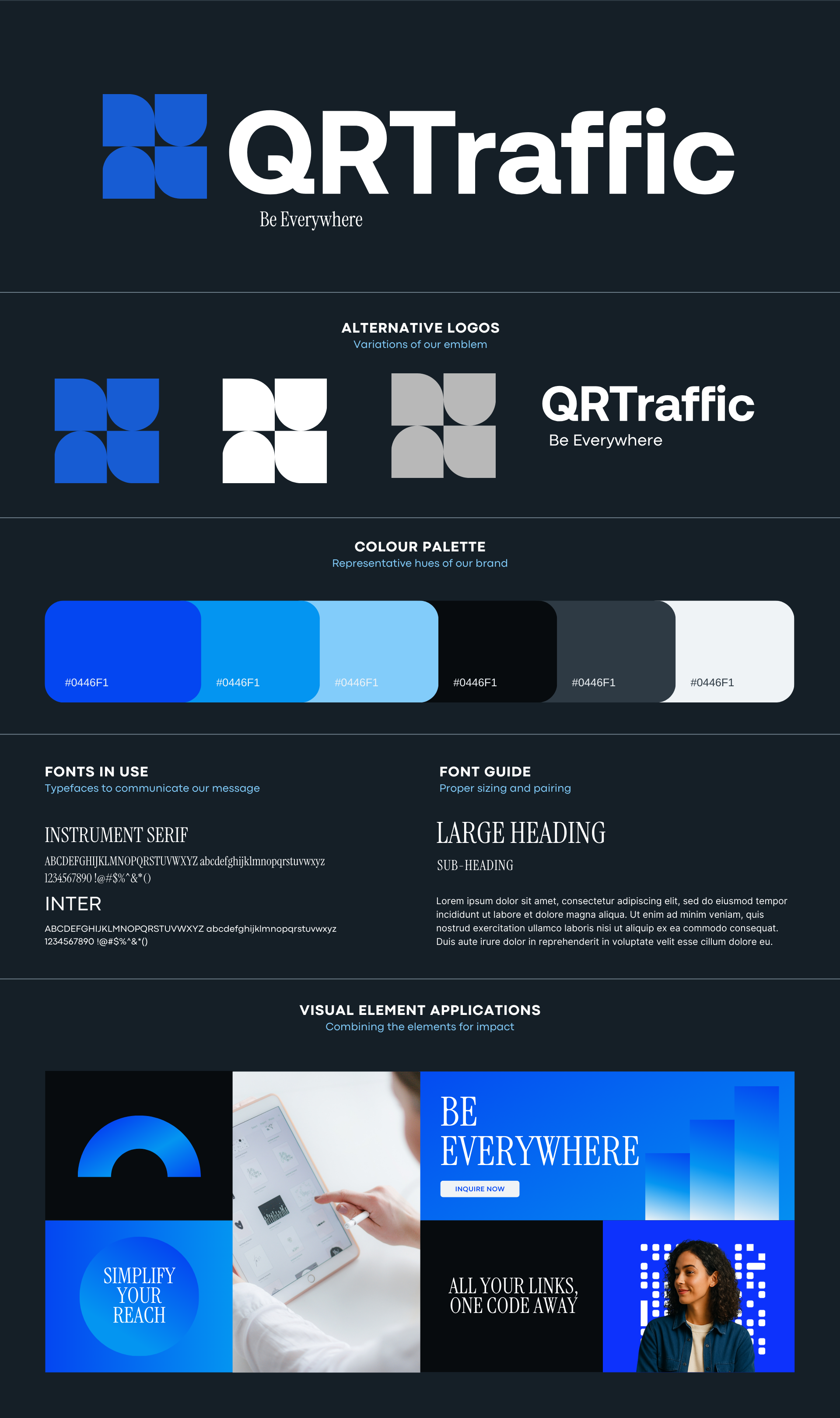 QRTraffic branding design graphic design layout logo