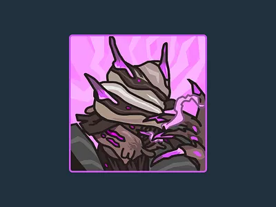 Warframe Sevagoth Lucifuge Helmet Glyph illustration tennocreate warframe