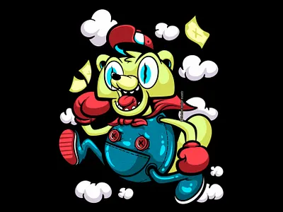 RUNS - #artforsale art artwork cartoon cartoon style clothing design digital art illustration merch