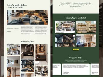 Website for a UK real-estate firm focused on sustainable builds building building design construction landing page real estate real estate design real estate ui real estate website realtor site design ui design ux ux design