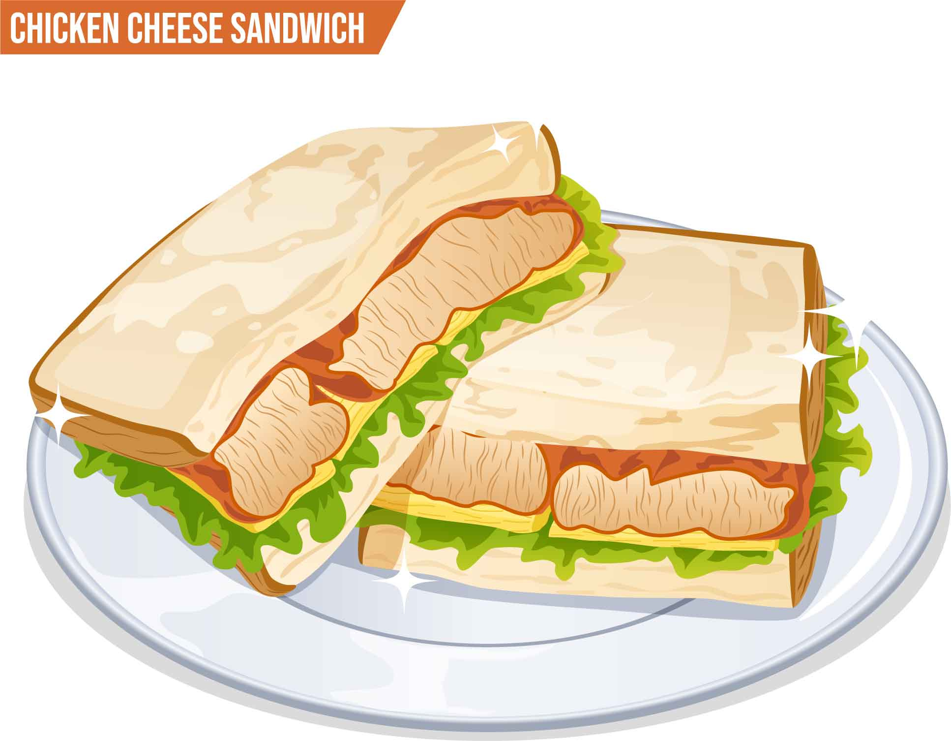 Example of Anime Style Food Vector Illustration