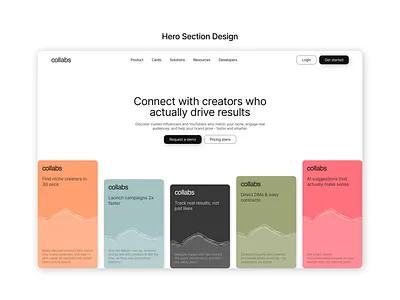 Hero section design creativity figma hero section design ui design uiuxdesign web design