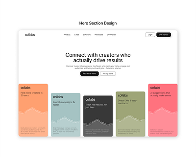 Hero section design creativity figma hero section design ui design uiuxdesign web design