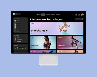Personalized Workout Dashboard figmadesign fitnessapp uidesign uxdesign workoutui