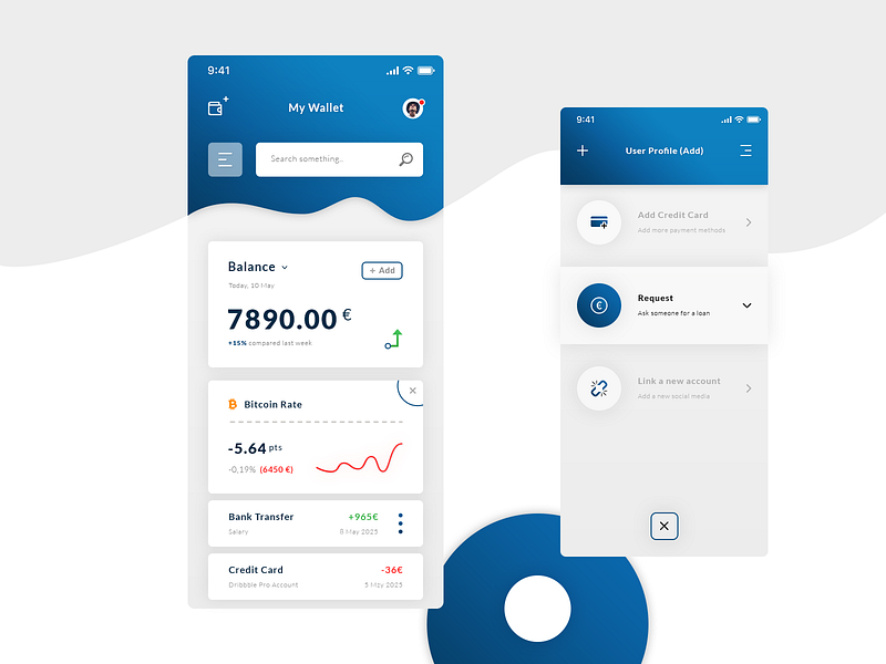 Wallet - User profile