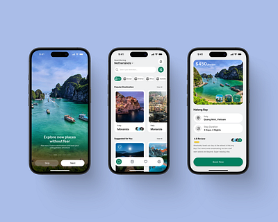 Travel App UI booking travel ui ux