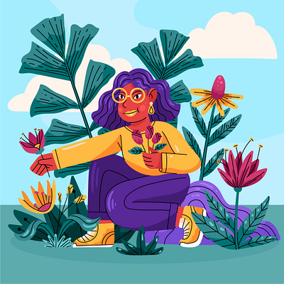 Spring design illustration