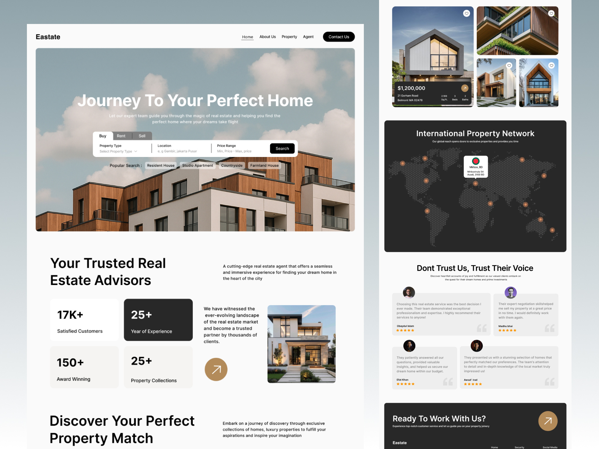 Real Estate Website landing page 3d agency animation app branding design e commerce flat graphic design icon illustration logo motion graphics realestate typography ui ux vector web website