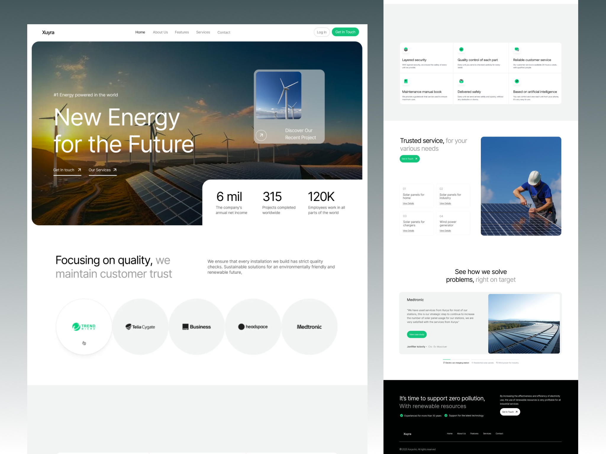 Landing Page 3d agency animation app branding design e commerce flat graphic design icon illustration logo motion graphics realestate typography ui ux vector web website