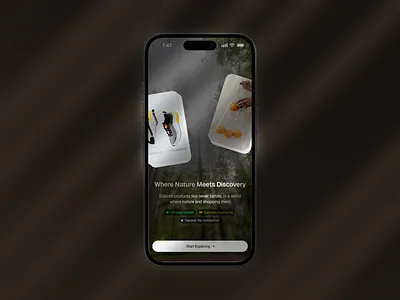 Interactive Biome Display 3d app ar daily ui design illustration motion graphics ui virtual reality vr