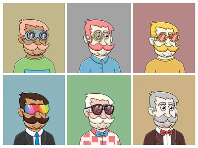 Beard Man NFT Collection 2d nft cartoon character crypto nft nft art nft collection