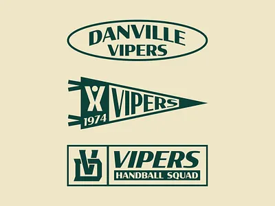 Danville Vipers Handball Squad | Logo Design branding design graphic design logo sports design sports logo vector