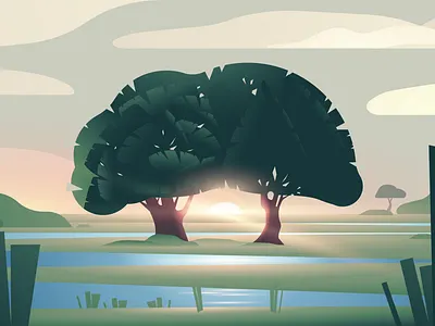 Contact🌳🌳 contact development growth illustration landscape meditation mentalhealth nature selfcare tree vector