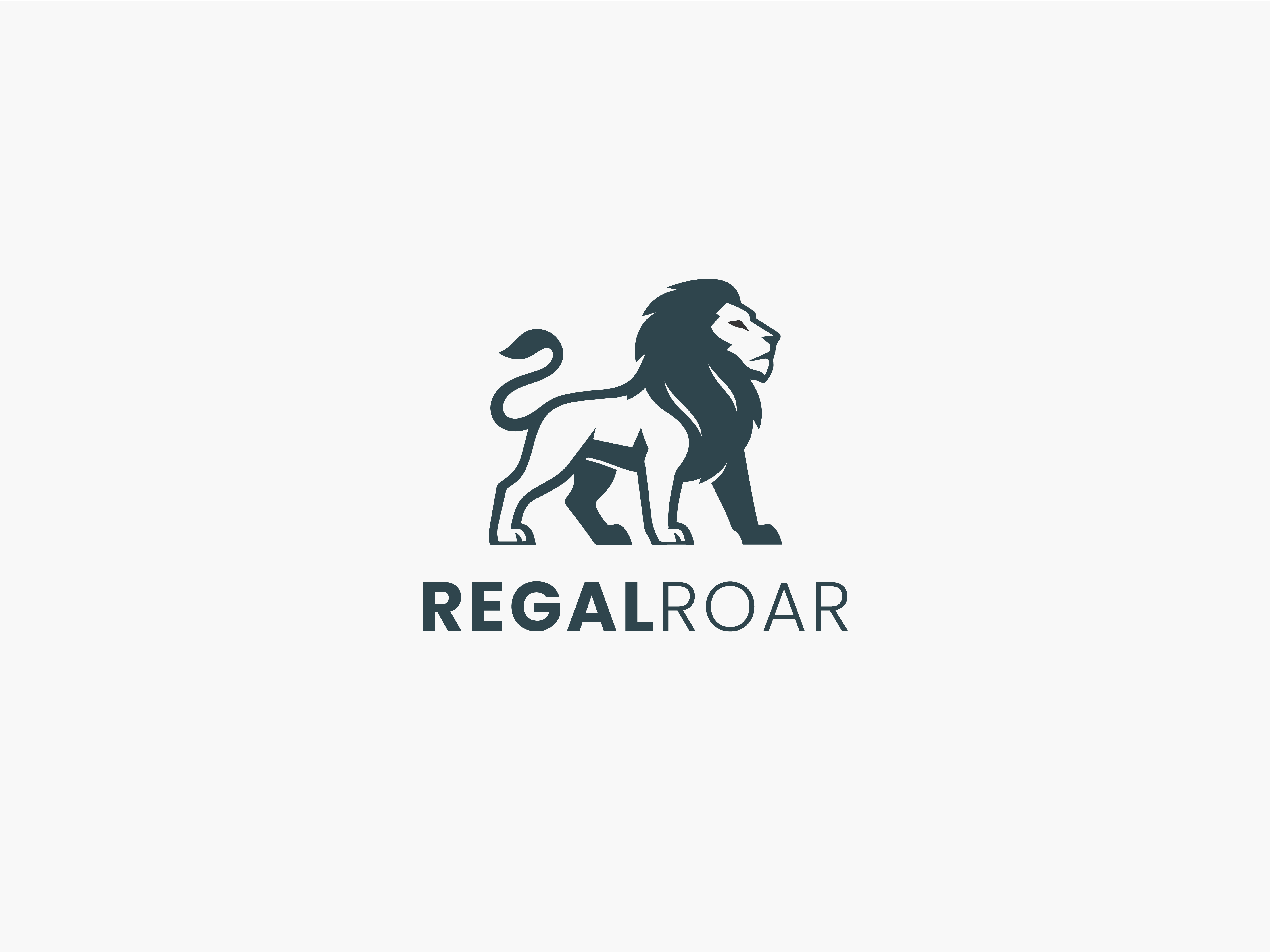RegalRoar Logo Design elite lion logo