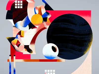 Geometric Fragments 34 3d artwork design graphic design illustration