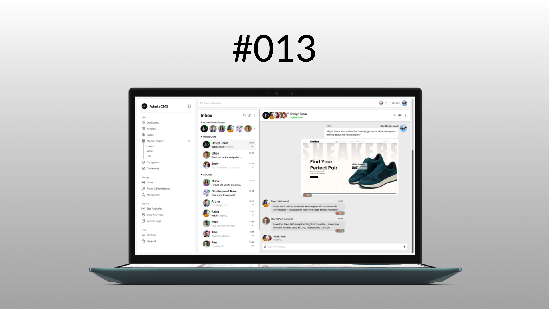Direct Message #DailyUI #013 #KinWebb chatbox chats design direct message frontend homepage kinwebb minimalist ui web design