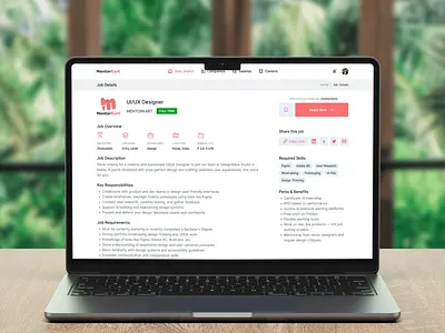 ATS UI Design – Job Posting & Preview Screens branding graphic design ui