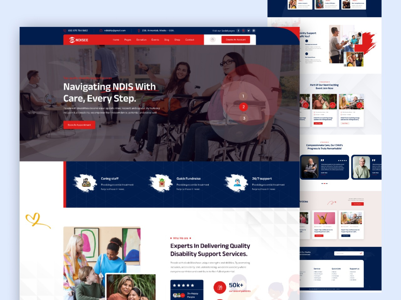 NDISEE - NDIS Disability React Next JS Template chaild care childcare design designerforux disability disable disabled disabled people disaster elder elder caelder elderly elderly care landing page landing page design template design ui uiux design uiux designer web design