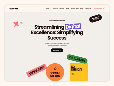 Bold & Playful – Web Agency Landing Page UI branding design figma framer illustration ui uiux ux web design webflow