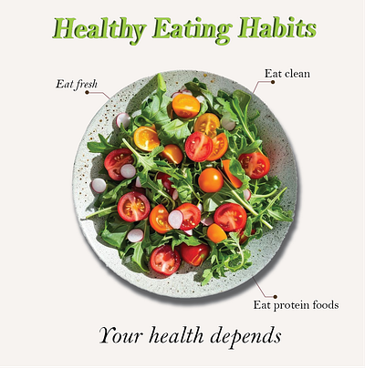 Healthy Eating Habits graphic design