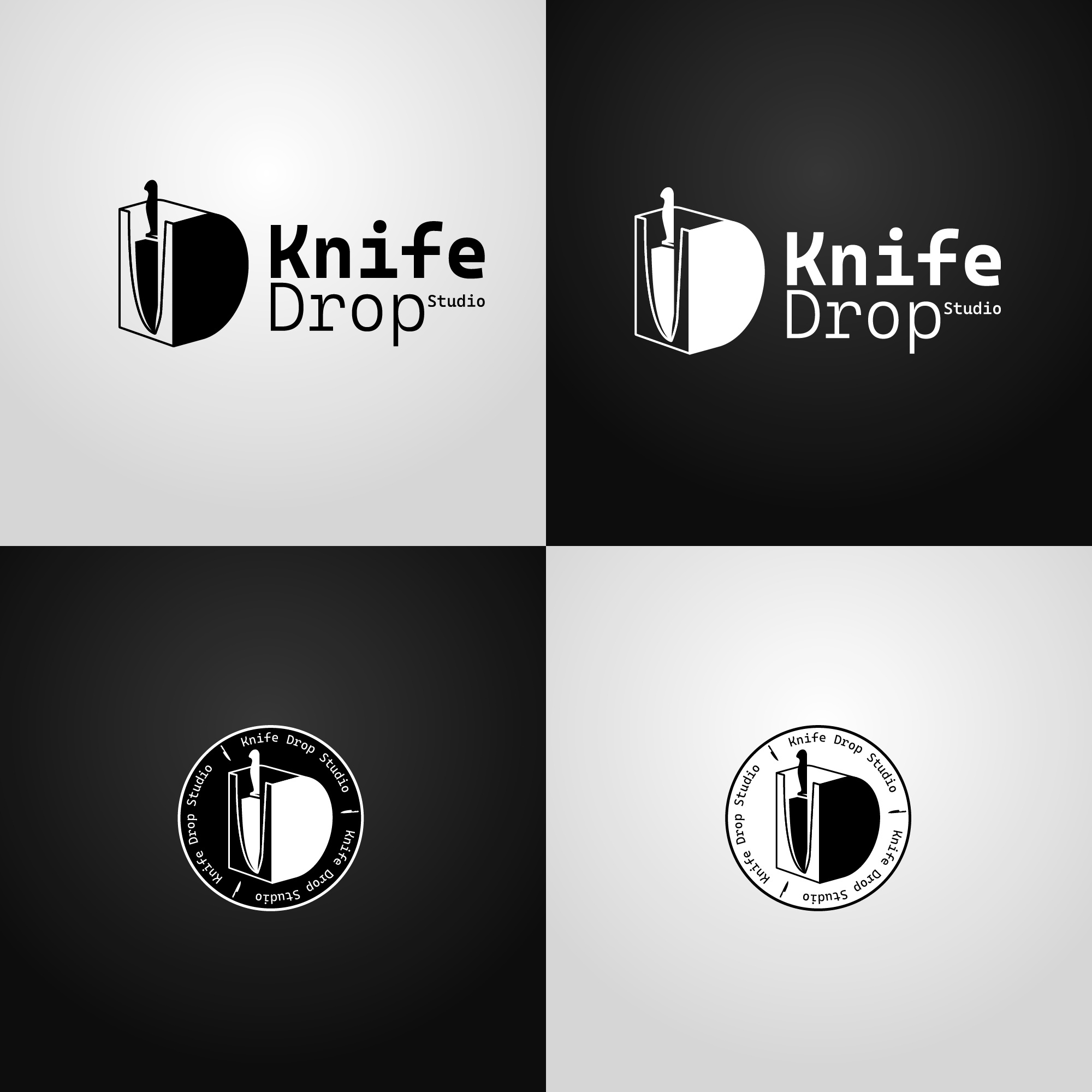 Minimal Logo 3d adobe illustrator black logo bw logo design illustration illustrator knife logo logo logo design minimal minimal logo minimalist logo modern logo studio logo ui wallpaper