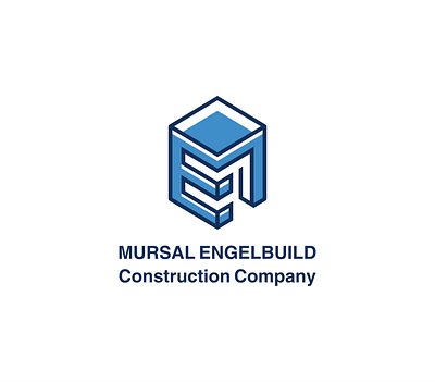 Mursal Engebuild logo design - Construction Company brand branding building construction graphic design ilustrator logo real estat typographe wordmark