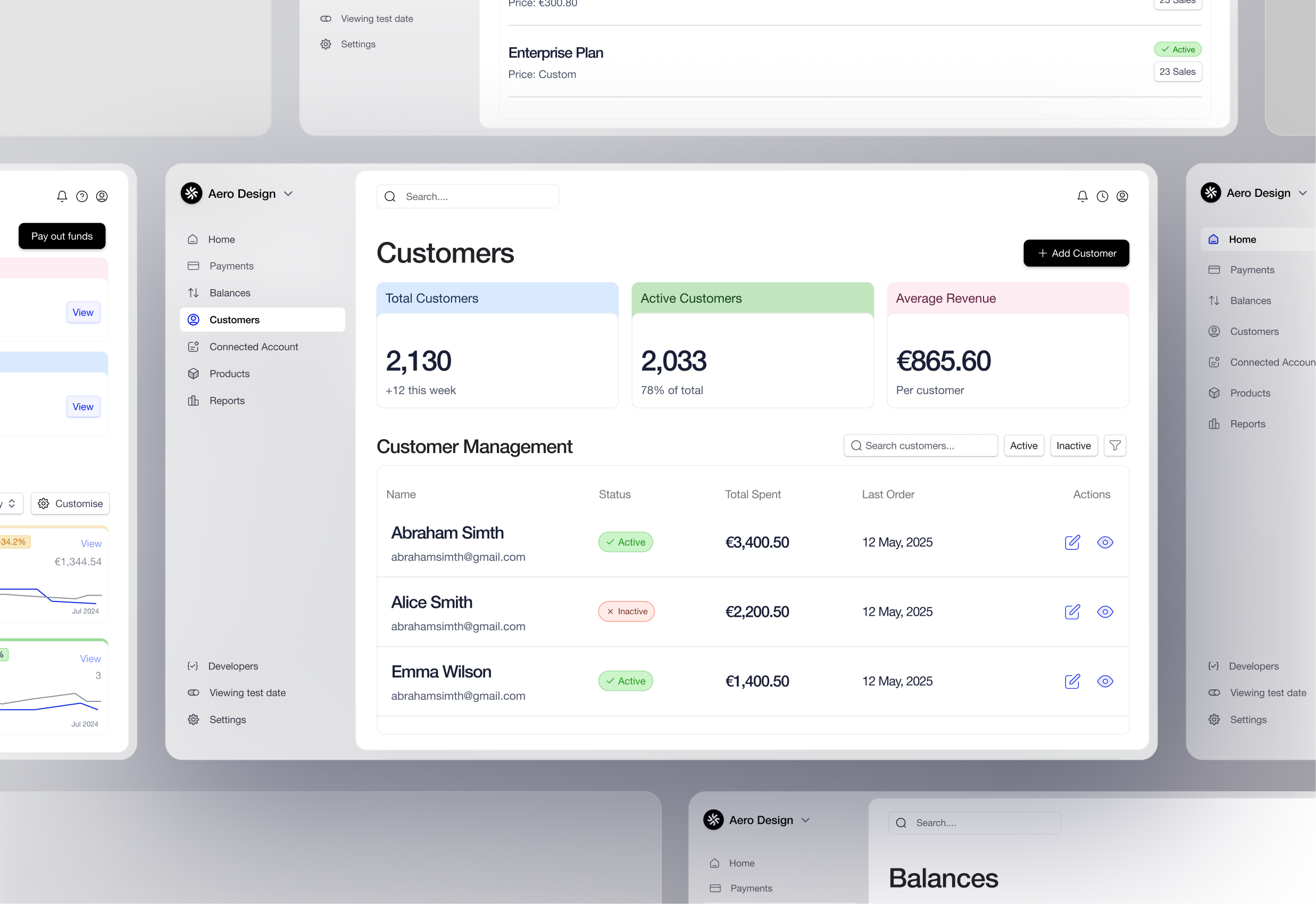 Fintech Product Design customers dashboard design finance app fintech fintechui interface design minimal modern design money managment payment product design saas startup transaction user exparince design uxuidesign visual design wallet web app