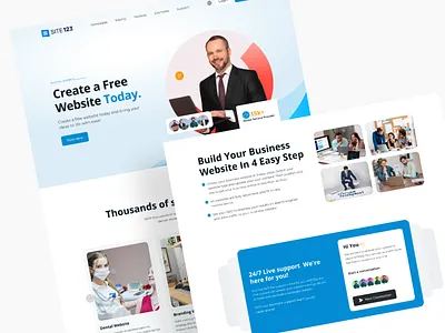 Webloom Landing Page Design cealm design footer free website landing page modern design service ui ui design uiux ux web website wed design