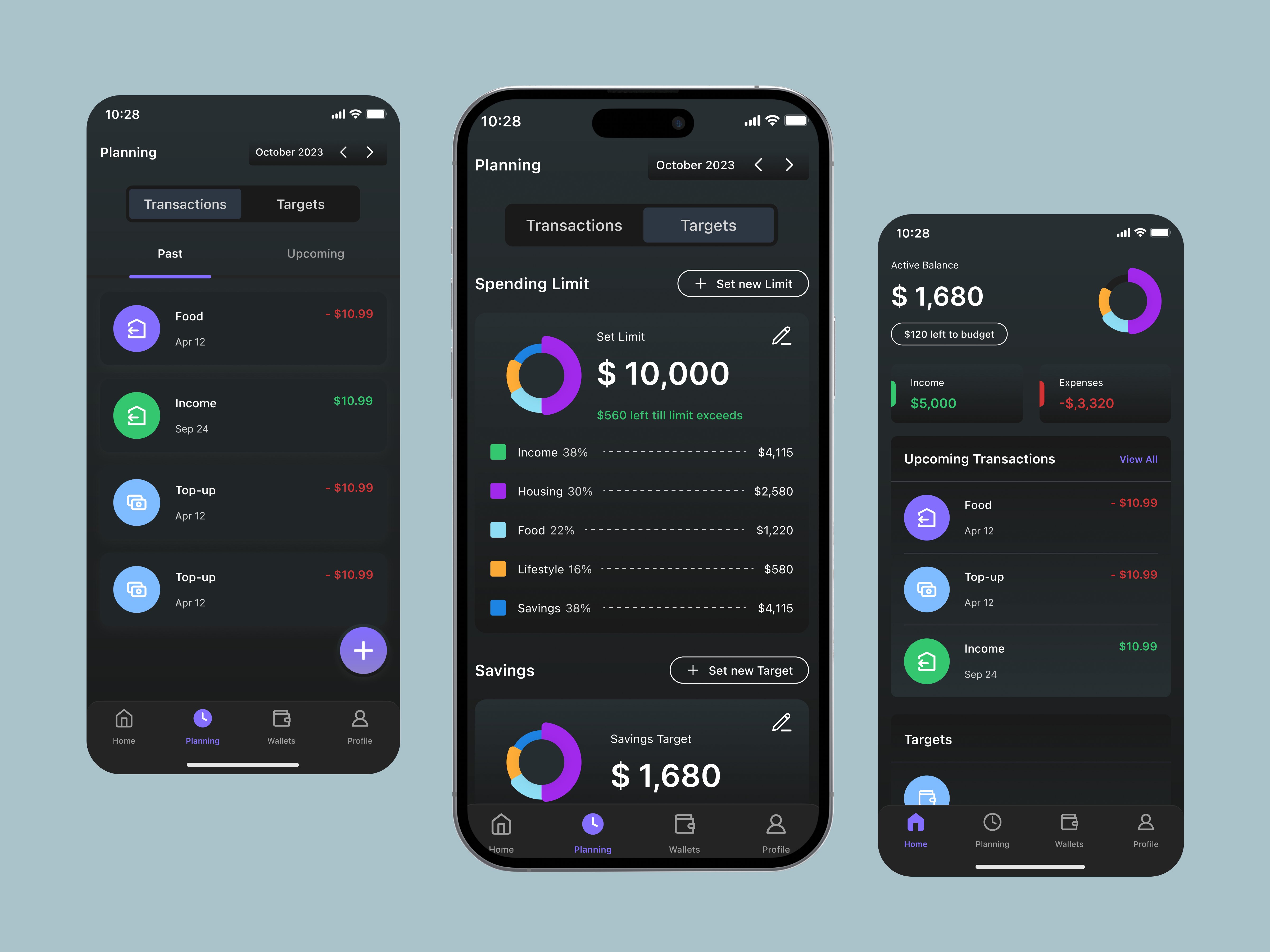 Example of Fintech Mobile App UI UX Design