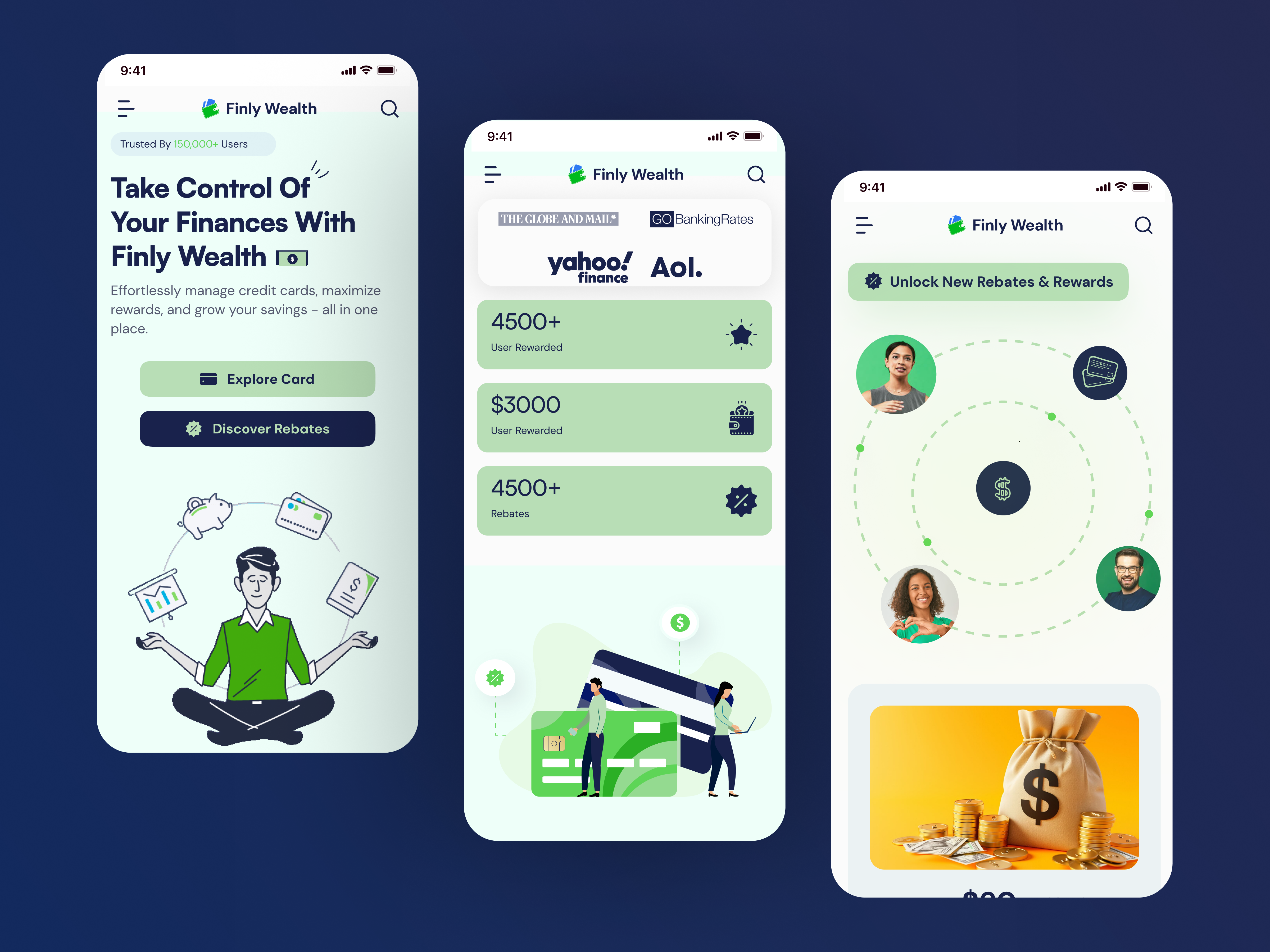 Example of Fintech Mobile App UI UX Design
