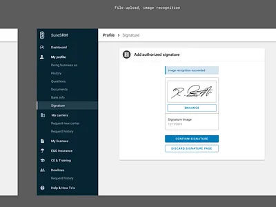 SureLC – Add Authorized Signature