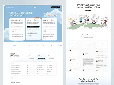 Finance solution website pricing page design design interface product service startup ui ux web website